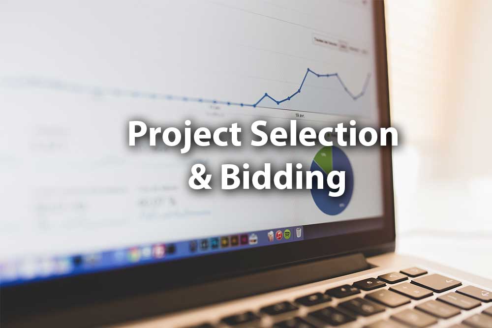 Project selection and bidding: title slide.